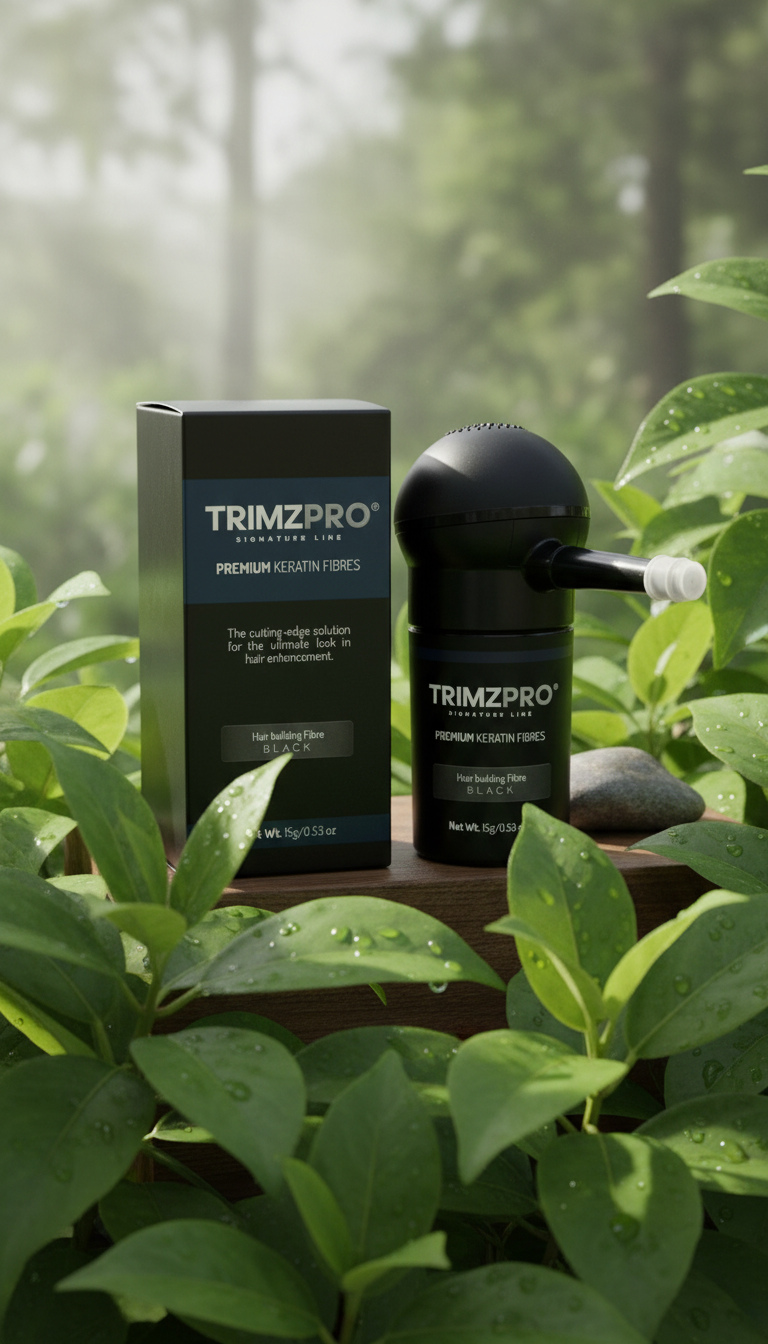  Trimzpro Signature Keratin Hair Fibres (14g, Available in 10 Shades) – Instant Volumizer & Concealer for Thinning Hair | Lock-In Technology for Seamless Blend & All-Day Hold | Natural Hair Thickener for Men & Women