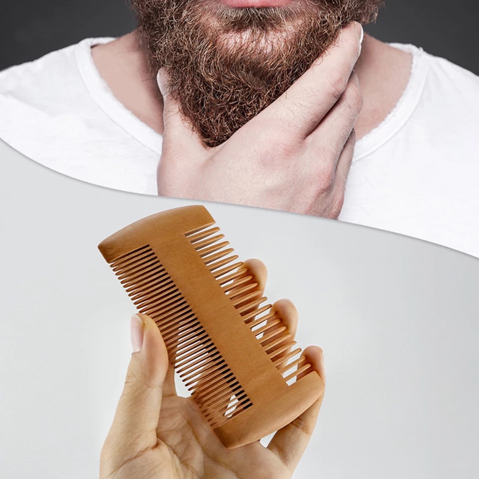 Premium Natural Wood Beard Comb with Anti-Static Design and PU Carry Pouch – Compact Pocket Size for Men’s Hair Care (UK)  Facebook  Twitter  Pinterest