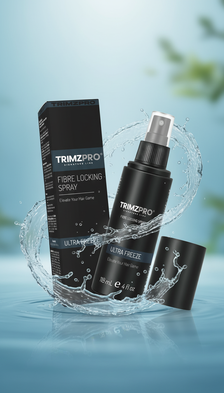 TrimzPro® Fibre Hold Spray – Strong Hold, Anti-Humidity & Frizz Control